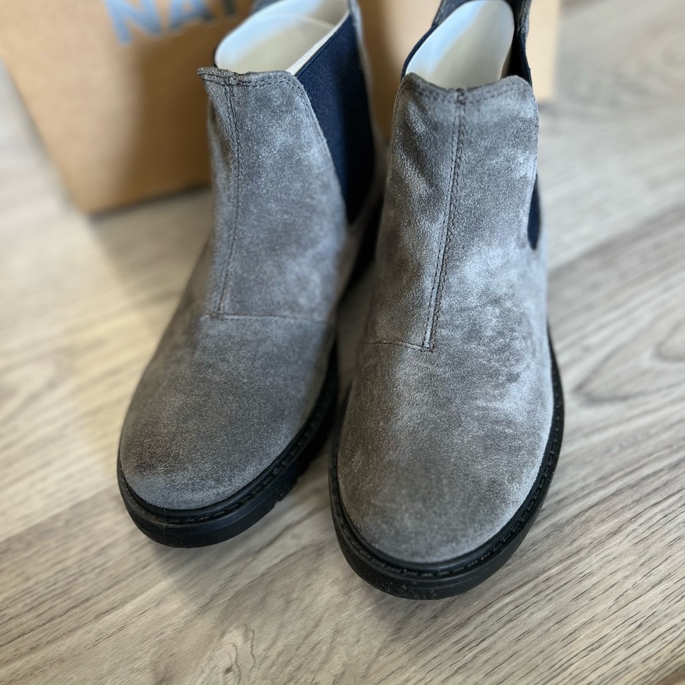 Naturino PICCADILLY Gray Classic Ankle Boots sz 1 (kids) - Picture 2 of 6